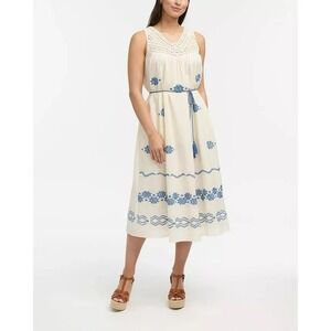 Ellen Tracy Women's Crochet Embroidered Maxi Dress Size‎ Large